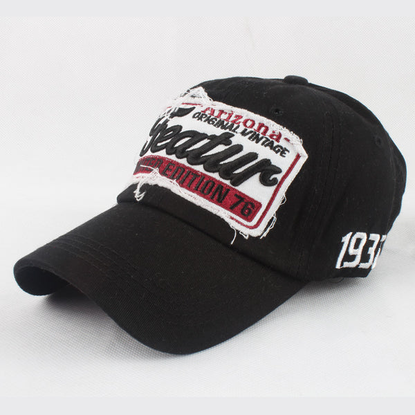 European And American Style Featur Letter Embroidered Peaked Cap Outdoor Casual Hat