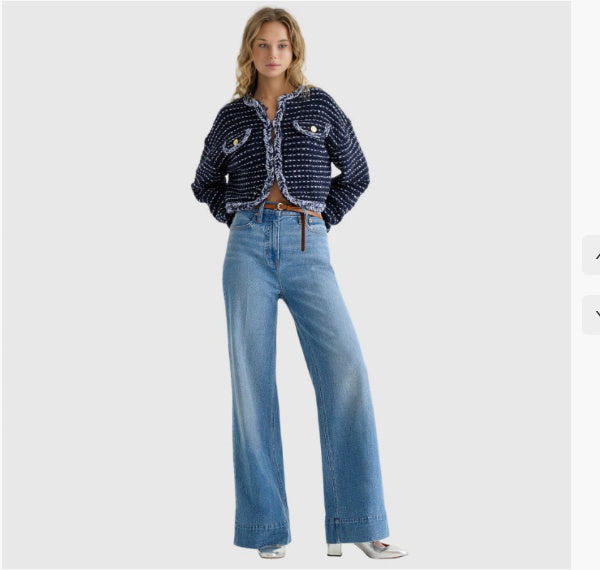 Fashion Loose Elastic Trousers Jeans For Women